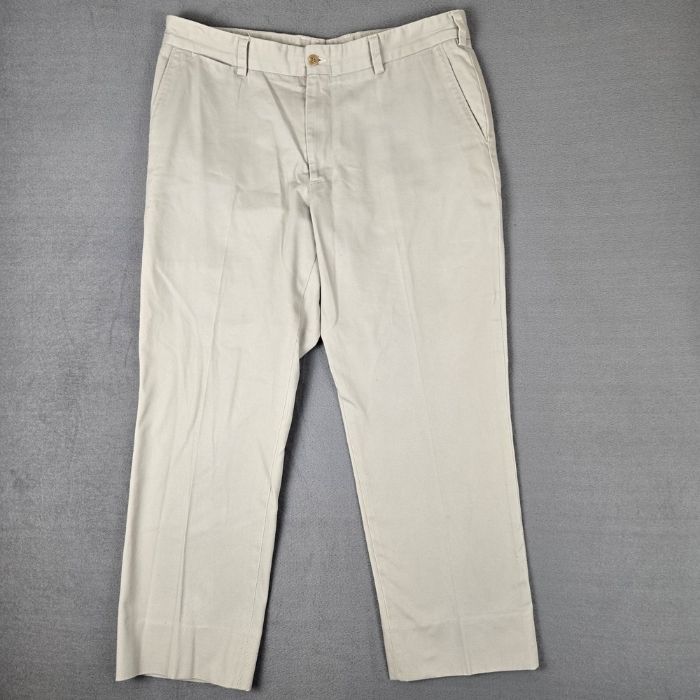 Bills Khakis Pants Mens 38x28 M3 Slim Fit Straight Cotton USA Made‎ Preppy